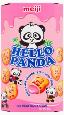 MEIJI Hello Panda Biscuit - Strawberry 50g
