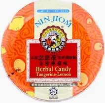 NIN JIOM Herbal Candy - Tangerine-Lemon Flavour 60g
