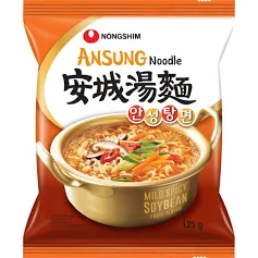 NONGSHIM Ansung Noodle - Mild Spicy Soybean Paste Flavor 125g