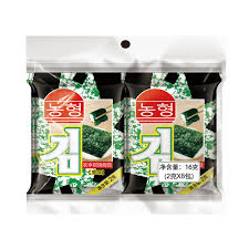 NONHM Roasted Seaweed (Original Flavour) 农亨 海苔 - 原味 (2g x 8 Bags) 