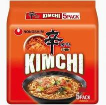 NONGSHIM Shin Kimchi Noodle (Pack of 5 x120g)