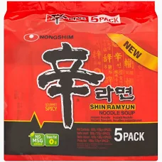 NONGSHIM Shin Spicy Ramyun (Pack of 5 x120g)