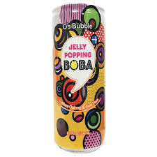 O'S BUBBLE Oolong TEa with Aloe Vera & Popping Boba-Lychee 240ml
