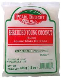 PEARL DELIGHT Shredded Young Coconut (Buko) Jeune Noix De Coco 454g