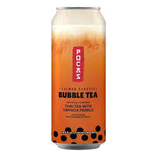 POCAS Bubble Tea - Thai Tea with Tapioca Pearls 490ml