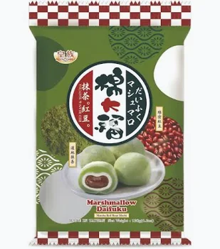 ROYAL FAMILY Marshmallow Daifuku - Matcha Red Bean Mochi 皇族 120g