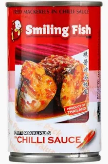SMILING FISH Fried Mackerels in Chilli Sauce 155g