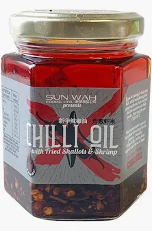 SUN WAH Fried Shallots Shrimps Chilli Oil 180g