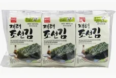 WANG KOREA Seasoned Seaweed (Laver) (3 pcs x 4g) 12g