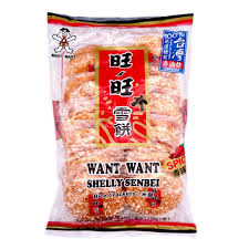 WANT WANT Shelly Senbei Rice Crackers - Spicy Flavour 150g