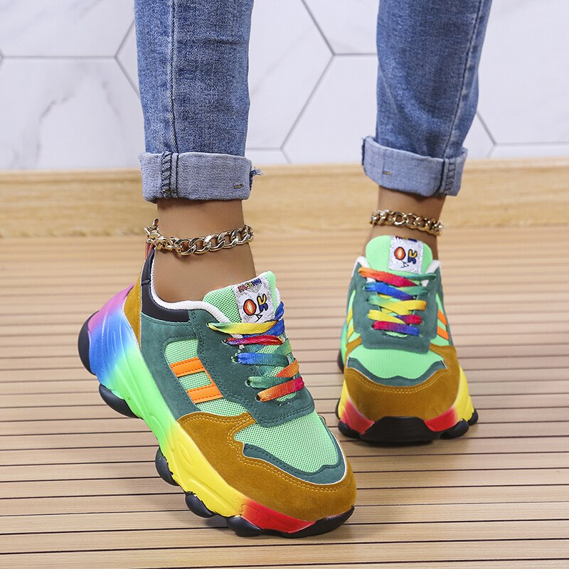 2024 New Orthopedic Shoes | Rainbow Sneakers