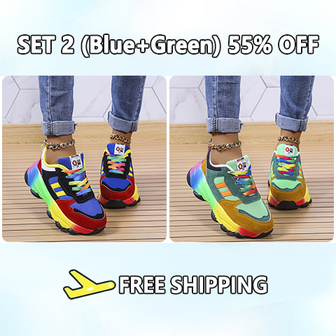 2024 New Orthopedic Shoes | Rainbow Sneakers