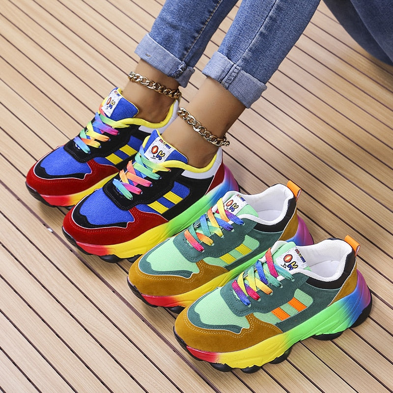 2024 New Orthopedic Shoes | Rainbow Sneakers