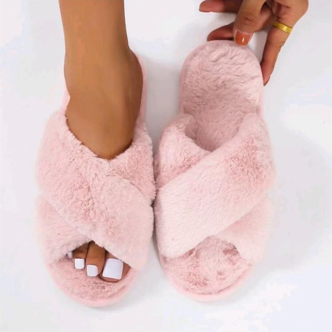 🔥CLEARANCE SALE🔥 -Women's Criss Cross House Slippers-Buy 2 Free Shipping