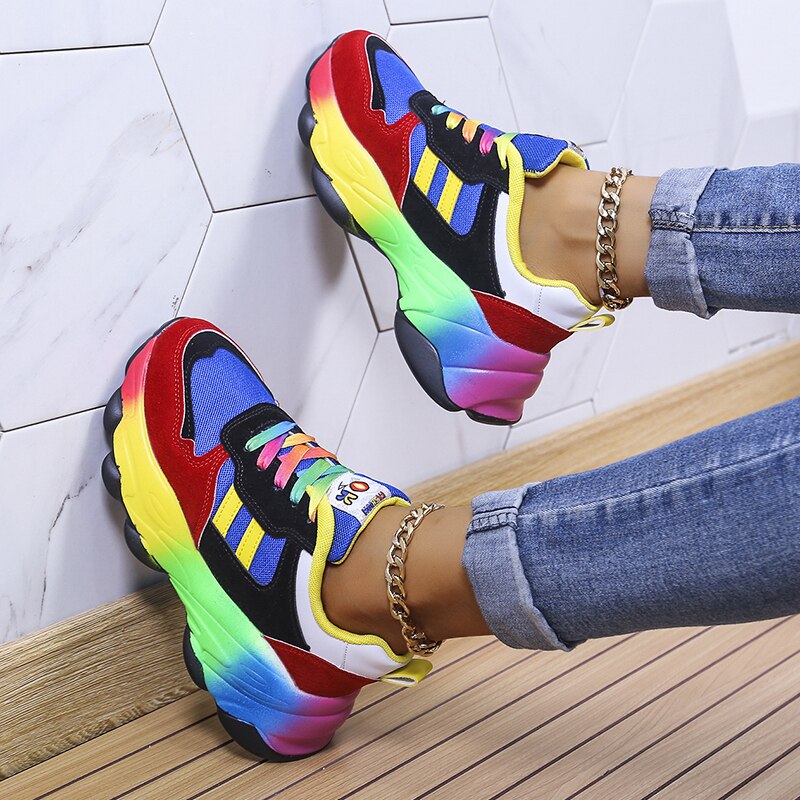 2024 New Orthopedic Shoes | Rainbow Sneakers