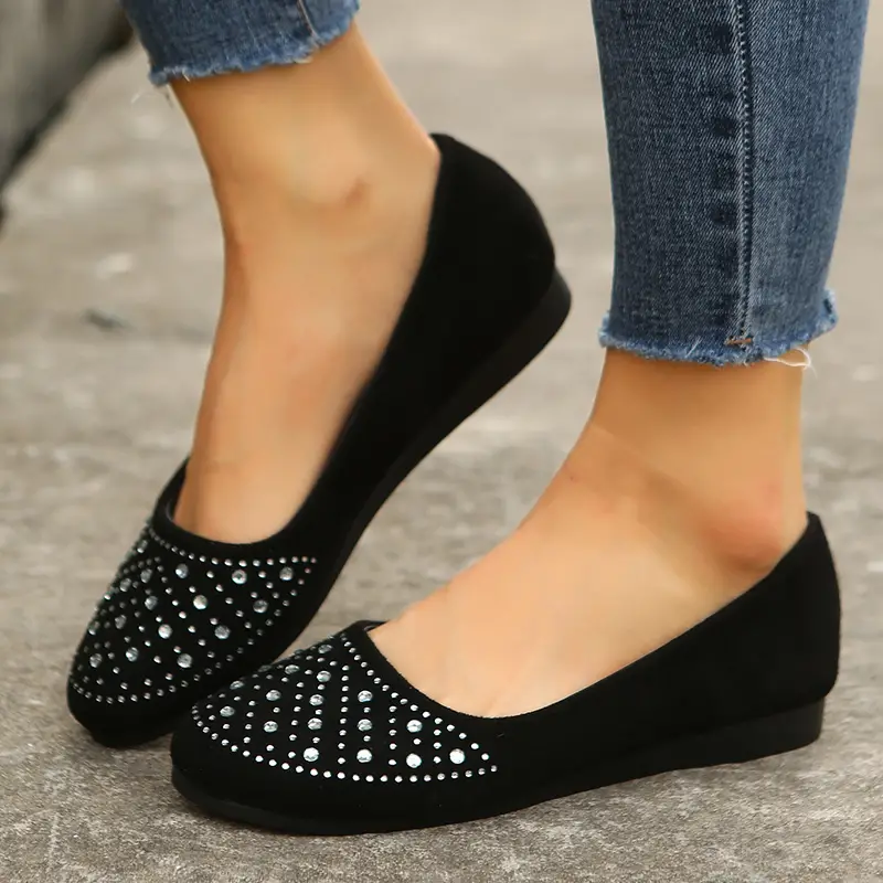 😍[May New]😍-Women's Rhinestone Flat Shoes-Buy 2 Free Shipping