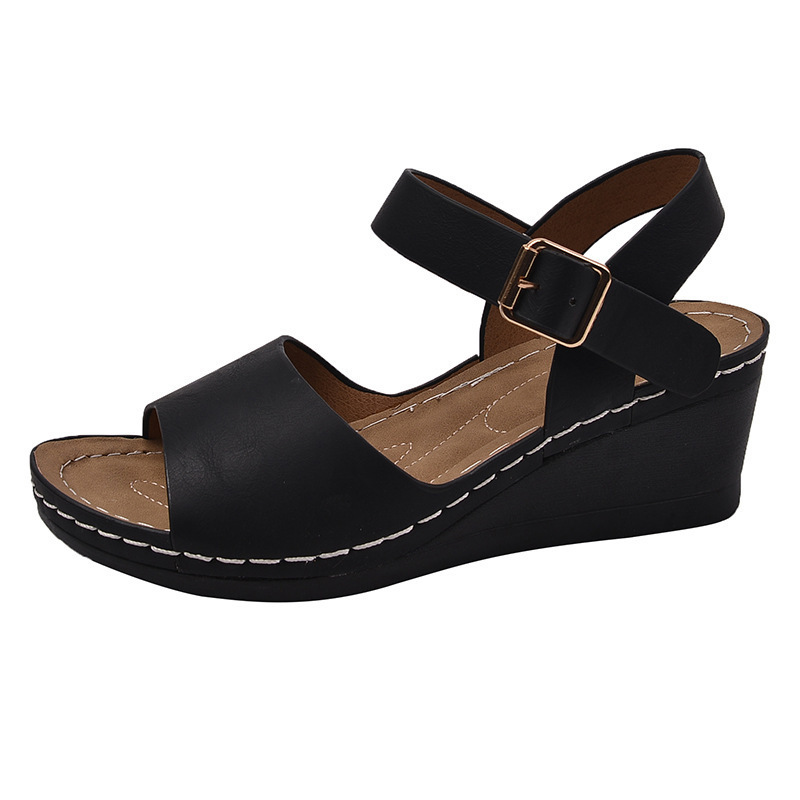 <Jun New> Womens Open Toe Buckle Sandals