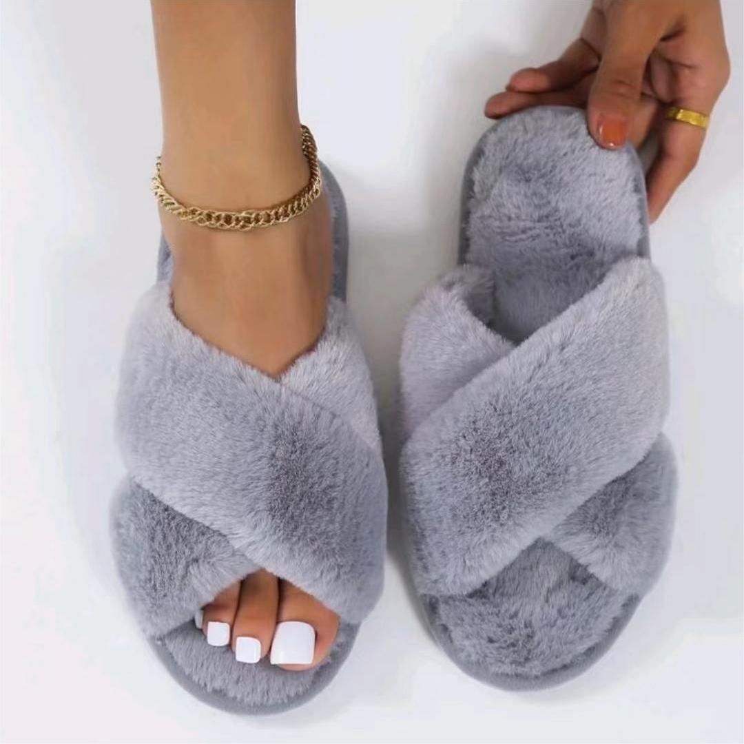 🔥CLEARANCE SALE🔥 -Women's Criss Cross House Slippers-Buy 2 Free Shipping