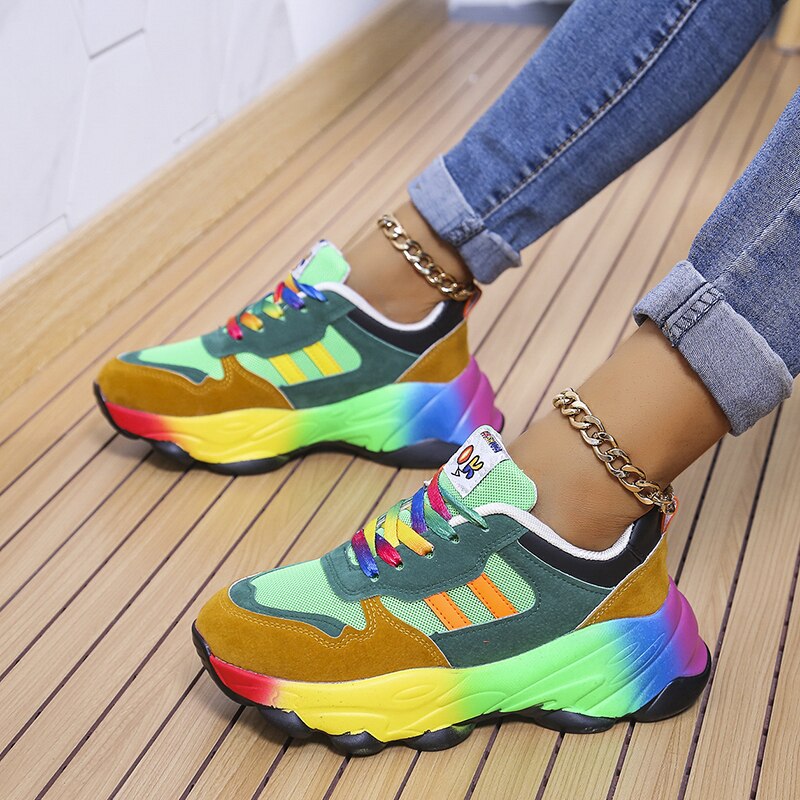 2024 New Orthopedic Shoes | Rainbow Sneakers