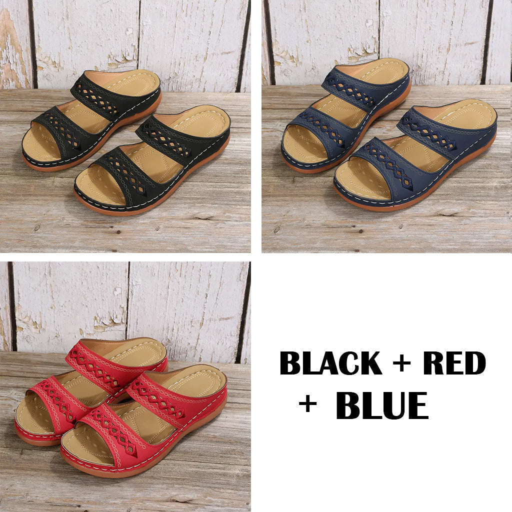 [#1 TRENDING SUMMER 2024] Arch Support Orthopedic Wedge Sandals 2023-[MOTHER'S DAY 49% OFF🔥]