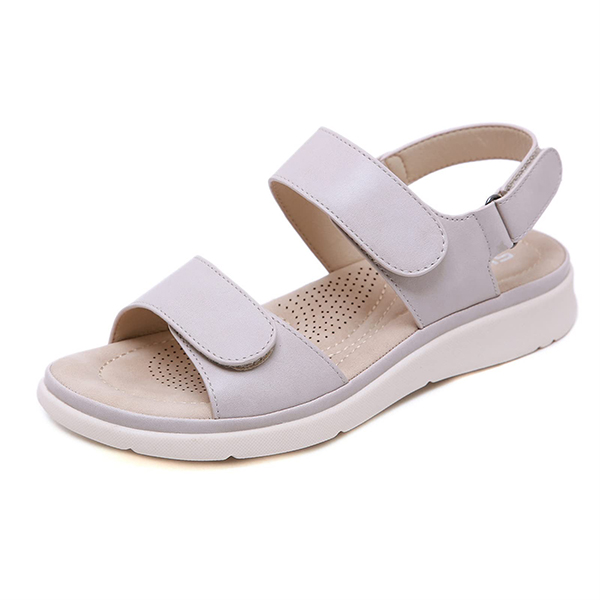 <Jun New>Casual Women Adjustable Flat Platform Beach Buckle Strap Sandals