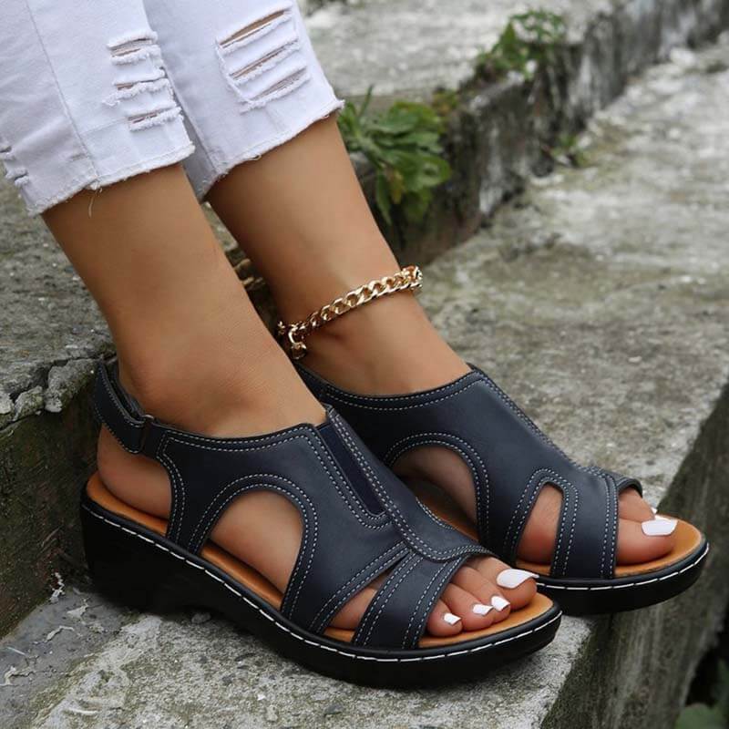 2024 Womens Premium Leather Arch Support Orthopedic Sandals
