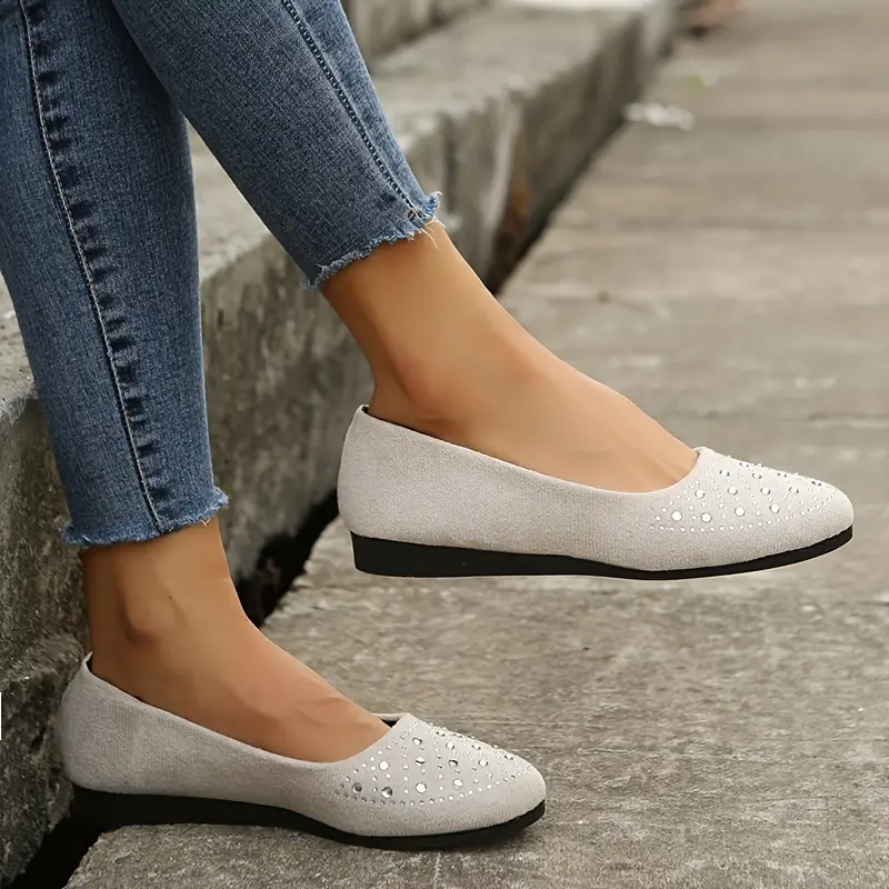 😍[May New]😍-Women's Rhinestone Flat Shoes-Buy 2 Free Shipping