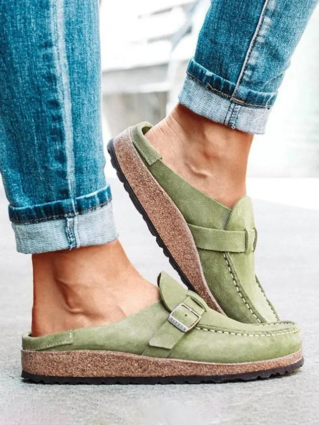 🔥CLEARANCE SALE🔥- WOMEN SOFT SOLE CASUAL COMFY LEATHER SLIP ON SANDALS