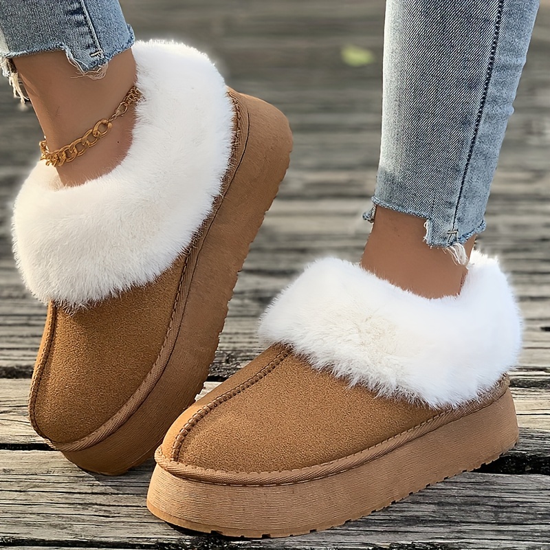 🔥Last Day 50% OFF -Women's Plush Lined Furry Snow Boots