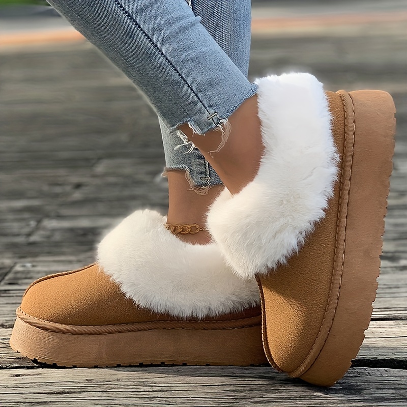 🔥Last Day 50% OFF -Women's Plush Lined Furry Snow Boots