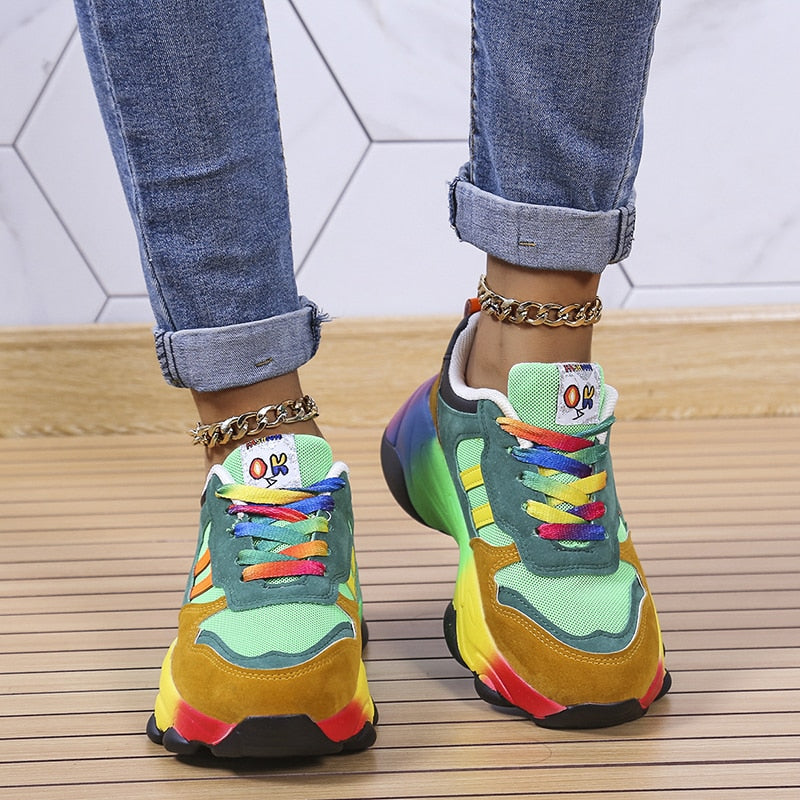 2024 New Orthopedic Shoes | Rainbow Sneakers