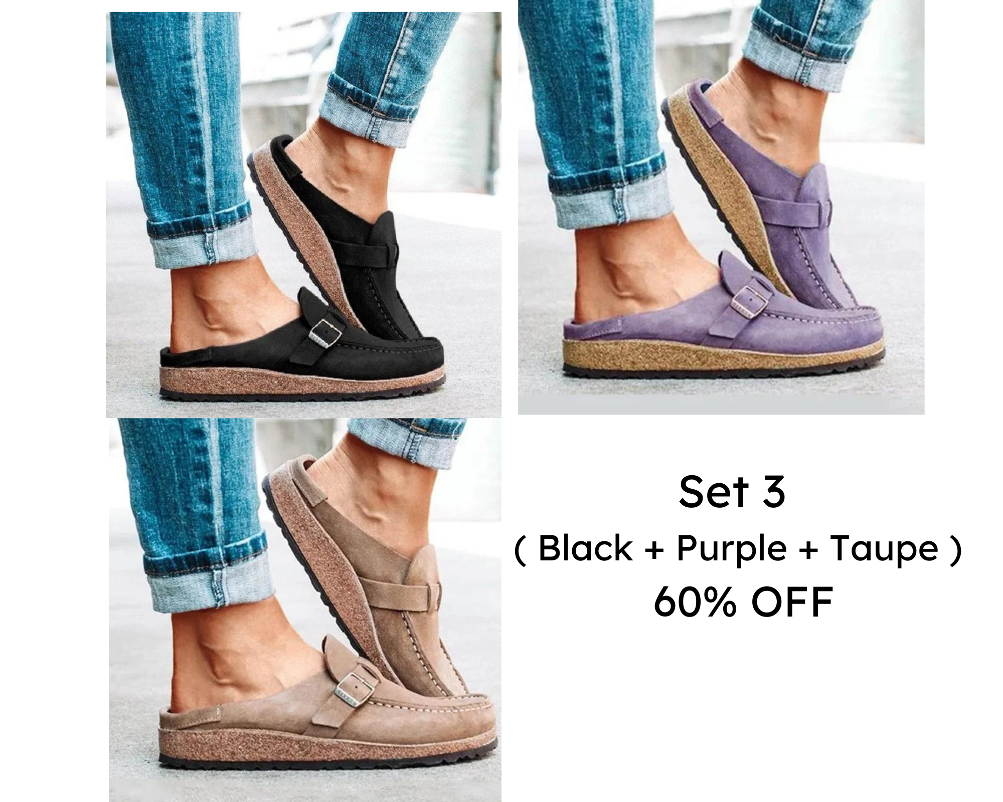 🔥CLEARANCE SALE🔥- WOMEN SOFT SOLE CASUAL COMFY LEATHER SLIP ON SANDALS