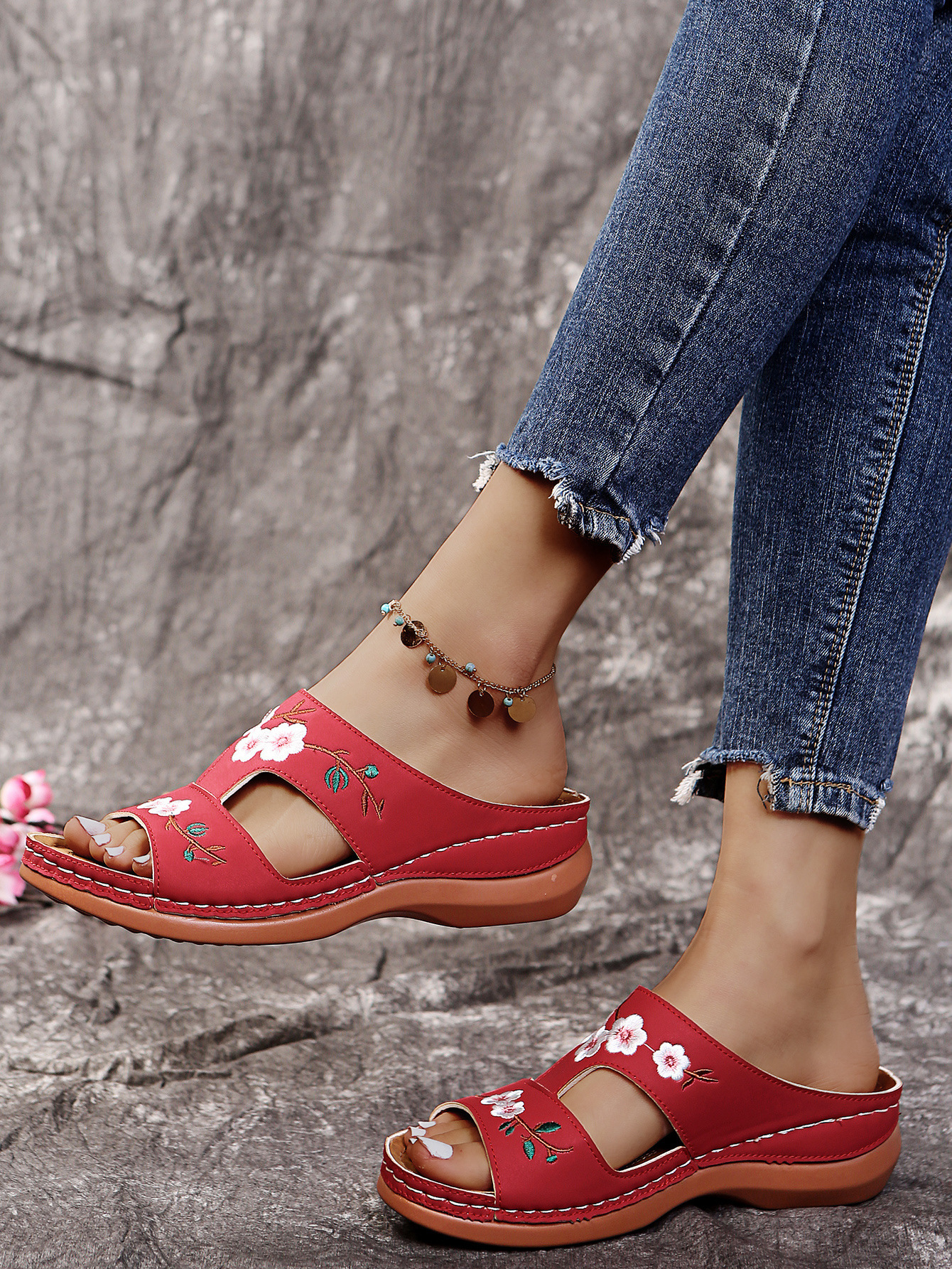 LAST DAY 70% OFF-2024 Women Casual Summer Daily Comfy Slip On Sandals