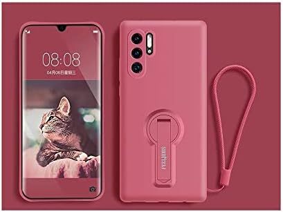 EnZo for Huawei Phone case for Huawei P40PRO with Phone Stand,Soft Gel Rubber case Cover for Huawei Series（Gift: Film + Phone Rope）.
