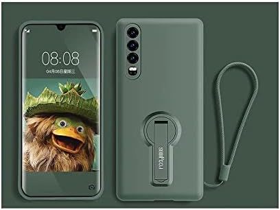 EnZo for Huawei Phone case for Huawei P40PRO with Phone Stand,Soft Gel Rubber case Cover for Huawei Series（Gift: Film + Phone Rope）.