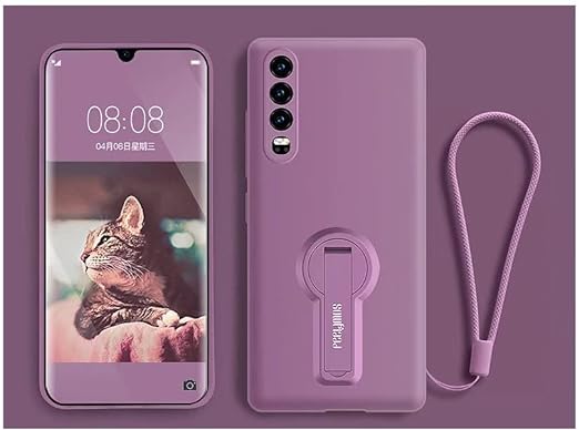 EnZo for Huawei Phone case for Huawei P40PRO with Phone Stand,Soft Gel Rubber case Cover for Huawei Series（Gift: Film + Phone Rope）.