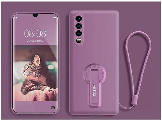 EnZo for Huawei Phone case for Huawei P40PRO with Phone Stand,Soft Gel Rubber case Cover for Huawei Series（Gift: Film + Phone Rope）.