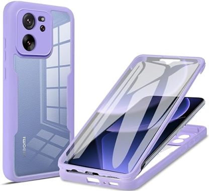 EnZo Clear Case for Xiaomi 13T /13T Pro, Full Surround Soft TPU with Screen Protection Phone Cover for Xiaomi 13T /13T Pro