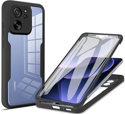 EnZo Clear Case for Xiaomi 13T /13T Pro, Full Surround Soft TPU with Screen Protection Phone Cover for Xiaomi 13T /13T Pro