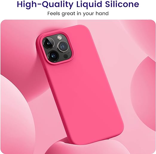 EnZo  Designed for iPhone 14 Pro Case, Silicone Shockproof Slim Thin Mobile Phone Case for iPhone 14 Pro 6.1 Inch 