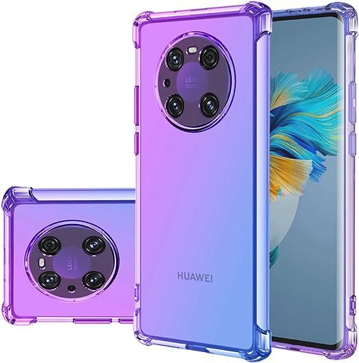 EnZo Case for Huawei Mate 40 Pro Case Cute Case Girls Women, Gradient Slim Anti Scratch Soft TPU Phone Cover Shockproof Protective Case for Huawei Mate 40 Pro