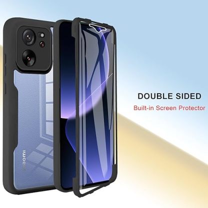 EnZo Clear Case for Xiaomi 13T /13T Pro, Full Surround Soft TPU with Screen Protection Phone Cover for Xiaomi 13T /13T Pro