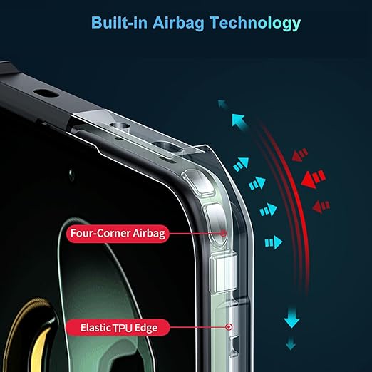 EnZo Case Compatible with Xiaomi 13T/13T Pro/Redmi K60 Ultra, [Droproof] [Sweat-Proof] [Fingerprint-Proof] Shockproof Protective Phone Case Fits Xiaomi 13T/13T Pro/Redmi K60 Ultra