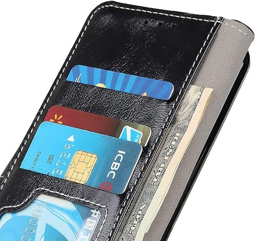 EnZo phone filp case Compatible With Huawei Honor X9b Retro Crazy Horse Textured Wallet Phone Protection Leather Case Flip Leather Case Stand Card Slot Phone Case Suitable Compatible With Huawei Honor X9b