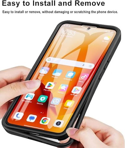 EnZo Clear Case for Xiaomi 13T /13T Pro, Full Surround Soft TPU with Screen Protection Phone Cover for Xiaomi 13T /13T Pro