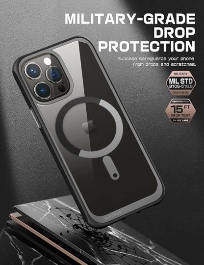 EnZo Unicorn Beetle Mag Series Case for iPhone 14 Pro Max 2022 (6.7 Inches) Slim Mobile Phone Case Clear Case Premium Protective Back Cover Compatible with MagSafe