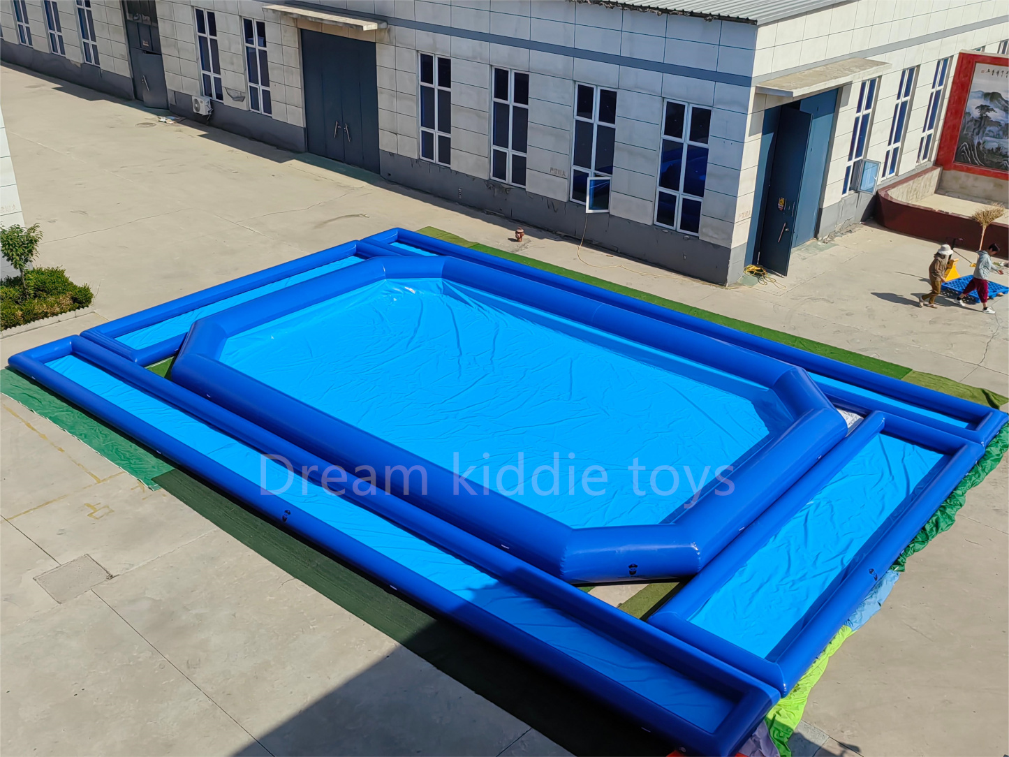 High Quality Outdoor Air Swim Pool Full-sized Large Above Ground Rectangle Inflatable Pool For Swimming