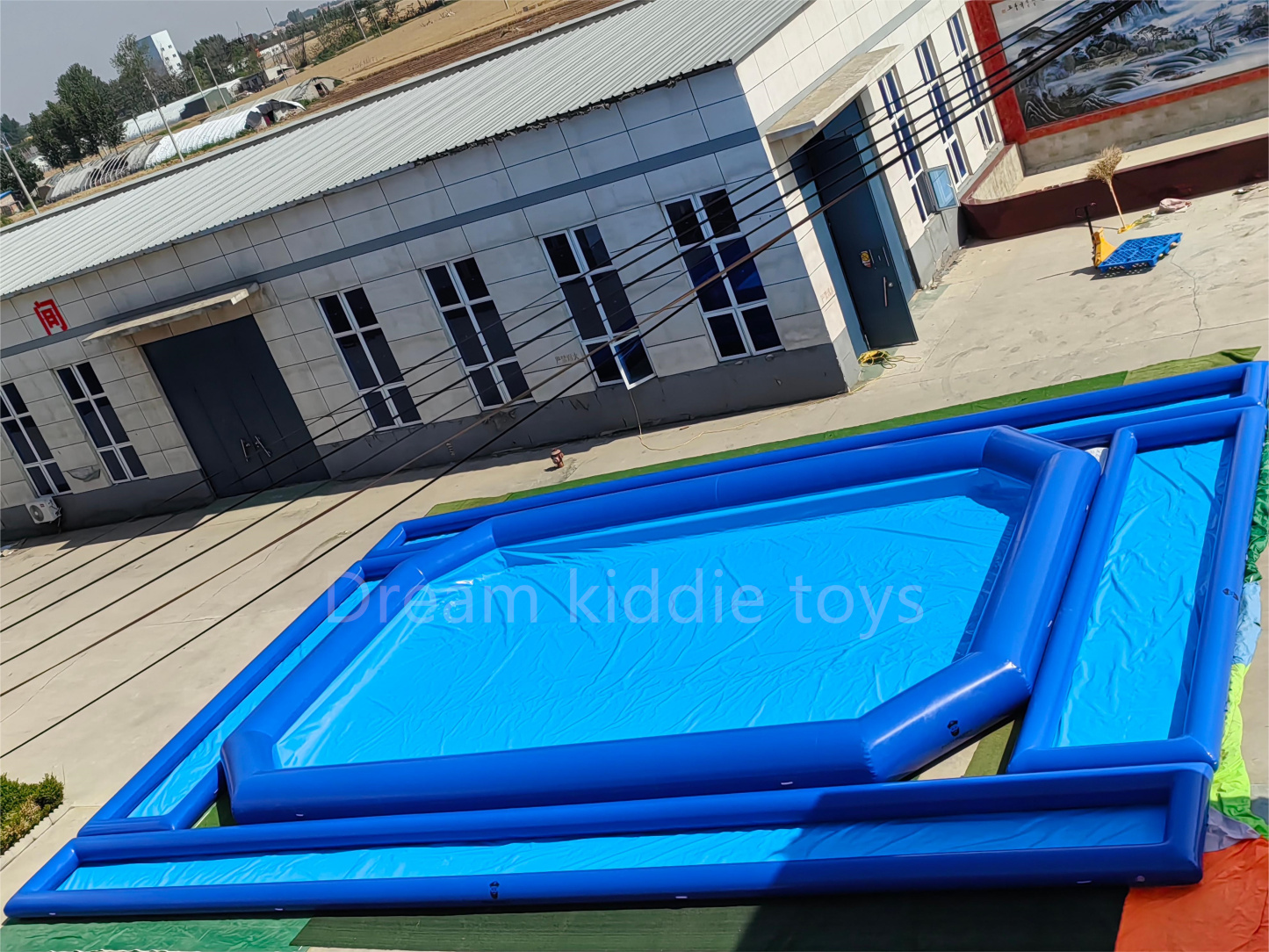 High Quality Outdoor Air Swim Pool Full-sized Large Above Ground Rectangle Inflatable Pool For Swimming