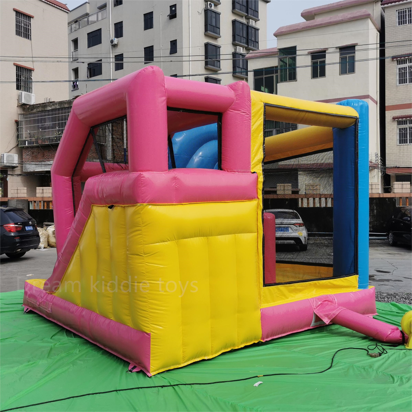 Unicorn Jumping Castle Commercial Inflatable Bouncy Castle Slide Combo Outdoor Birthday Party Bounce House For Girls