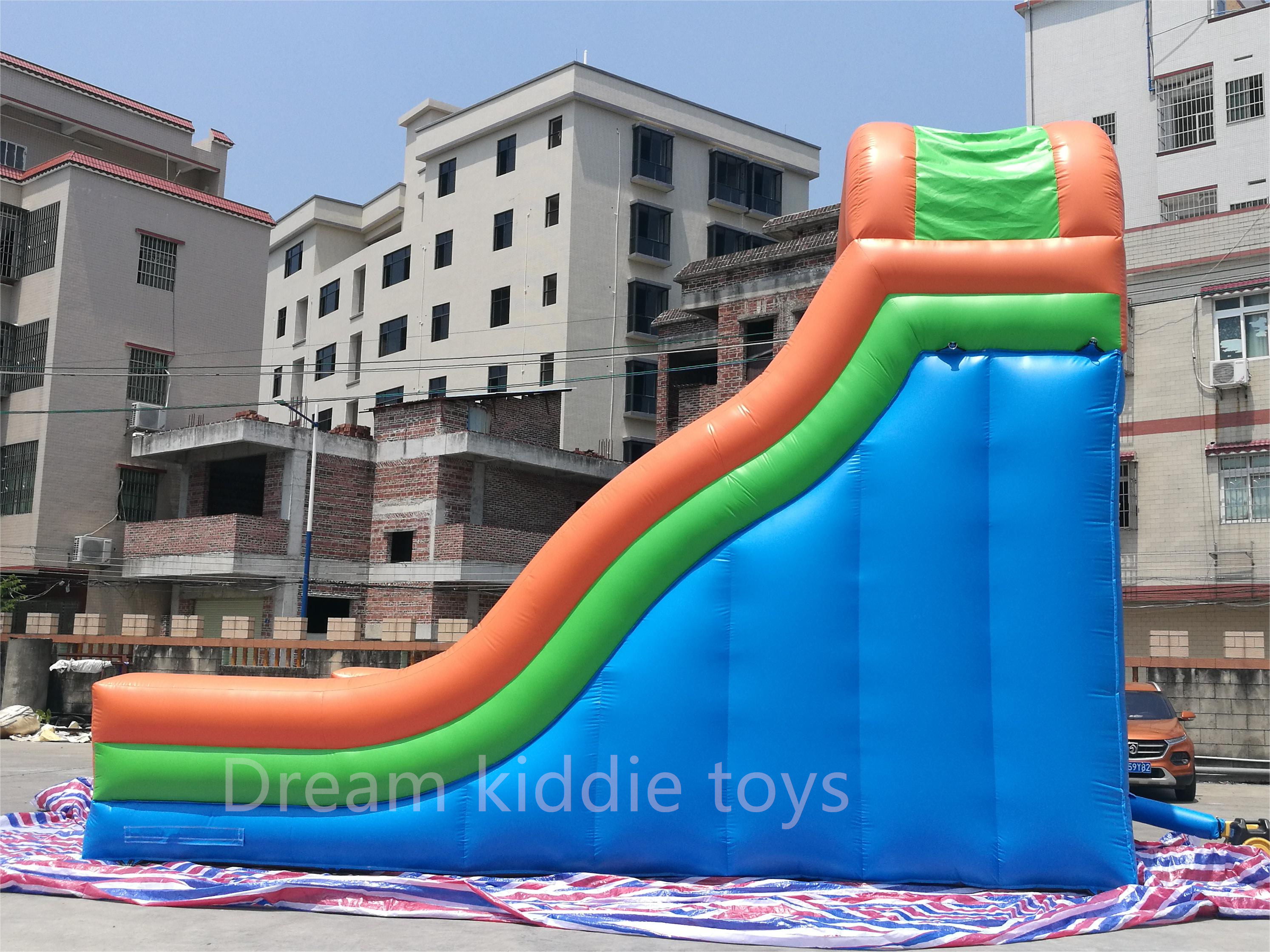Double Lane Party Rental Playground Commercial Giant water slide inflatable Dry and Wet Water Slide for Adult and Kids